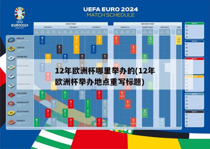 12年欧洲杯哪里举办的(12年欧洲杯举办地点重写标题)